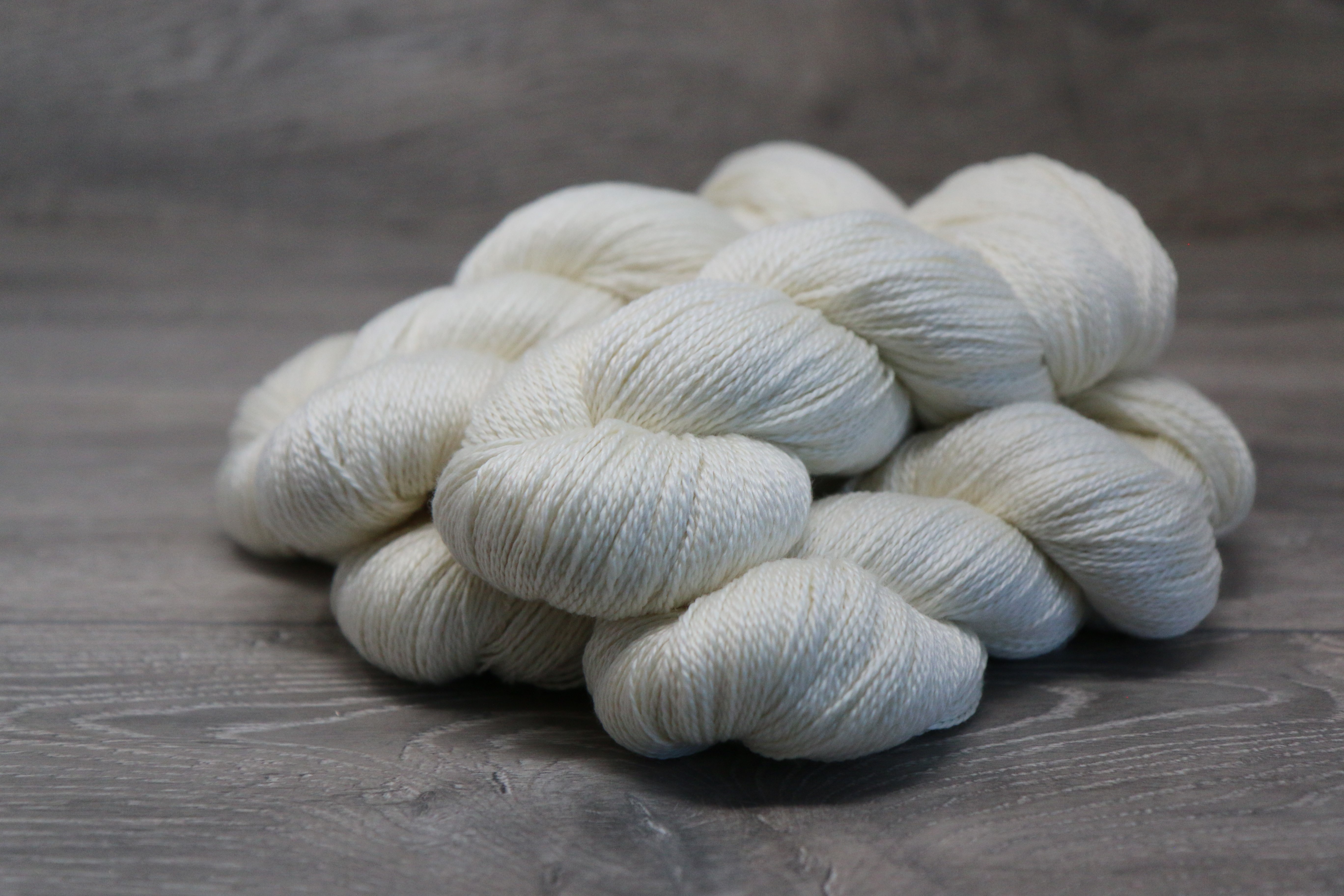 Undyed yarn: 50% silk 50% merino wool laceweight 100g [800m] - DT Craft and  Design